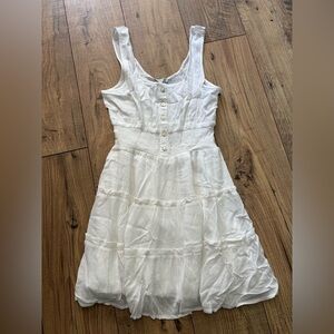 New with tags White Sleeveless Button-Down Dress